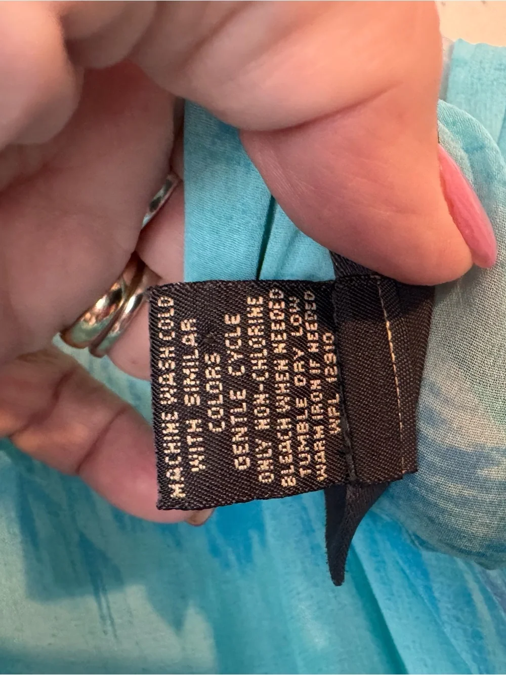 GORGEOUS Lane Bryant Aqua to Teal Ombre Button-Up Top PLUS: 14/16 #C - Picture 6 of 7